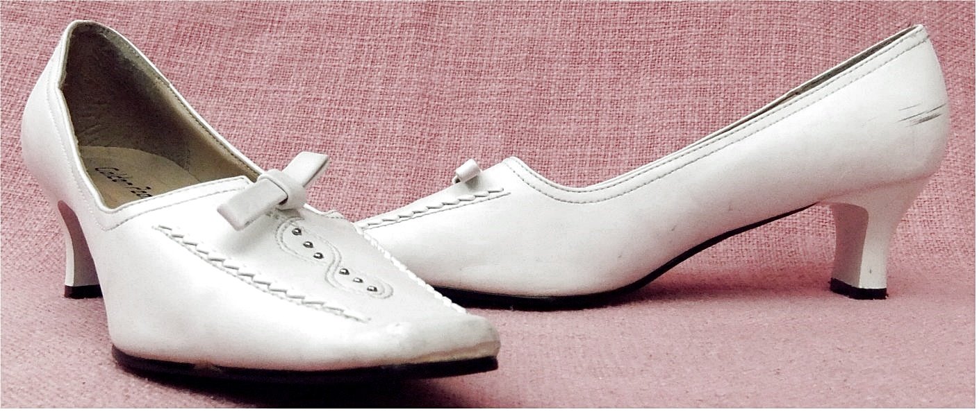 Ballerinas / Halbschuhe von Golden Peak - Innen / außen Leder - weiß - Gr. 39