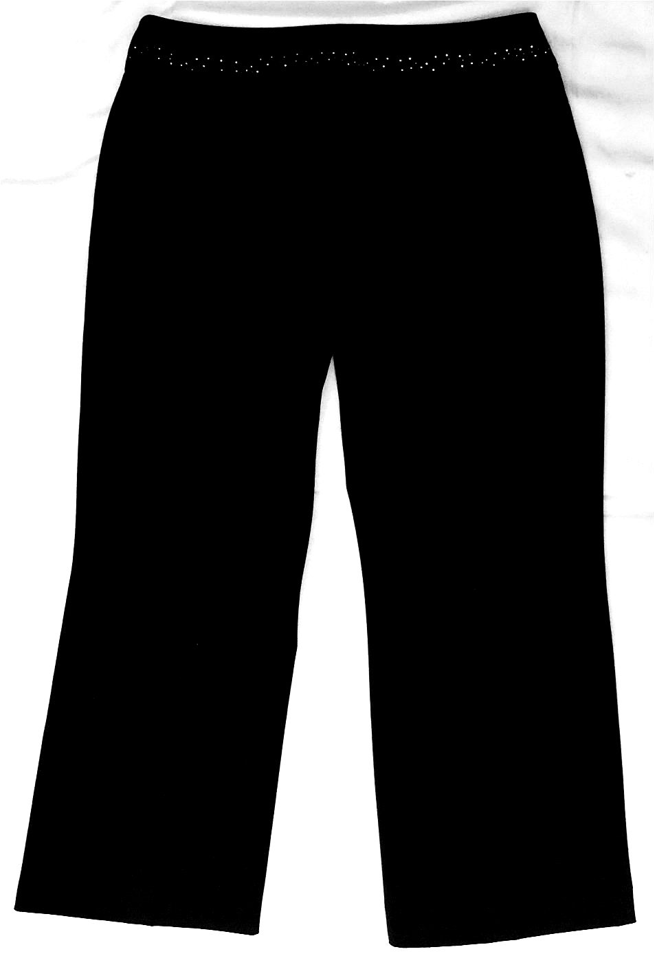 MAC Damen-Hose Modell Flona - schwarz  - Mit Glitzerpunkten am Bund - Größe 40