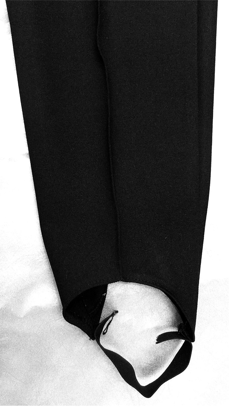 Steghose / Bundfalten-Hose - schwarz - etwa Größe 40