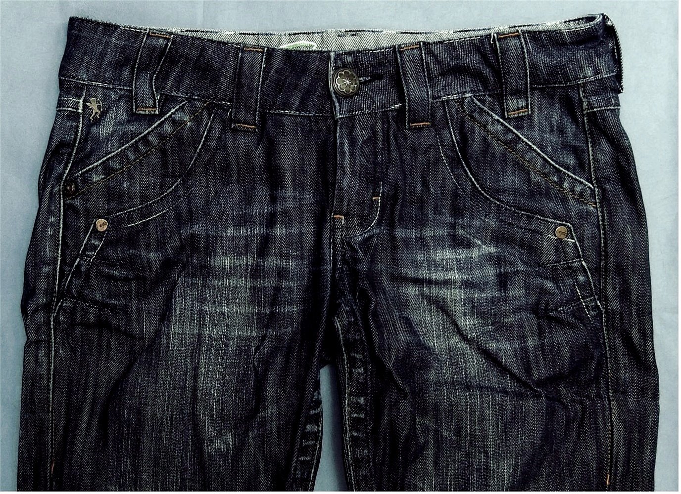 Dunkelblaue Denim-Jeans Hose CDC by Esprit - niedriger Bund - Gr. W 28 / L 31 - (entpricht ca. 36/38)