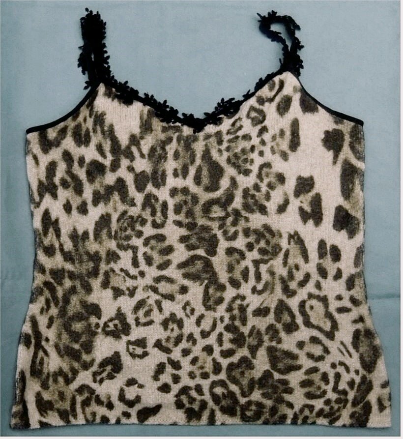 Marc Cain Top aus Wollmischung - in Safarifarbe und -muster , Größe N5