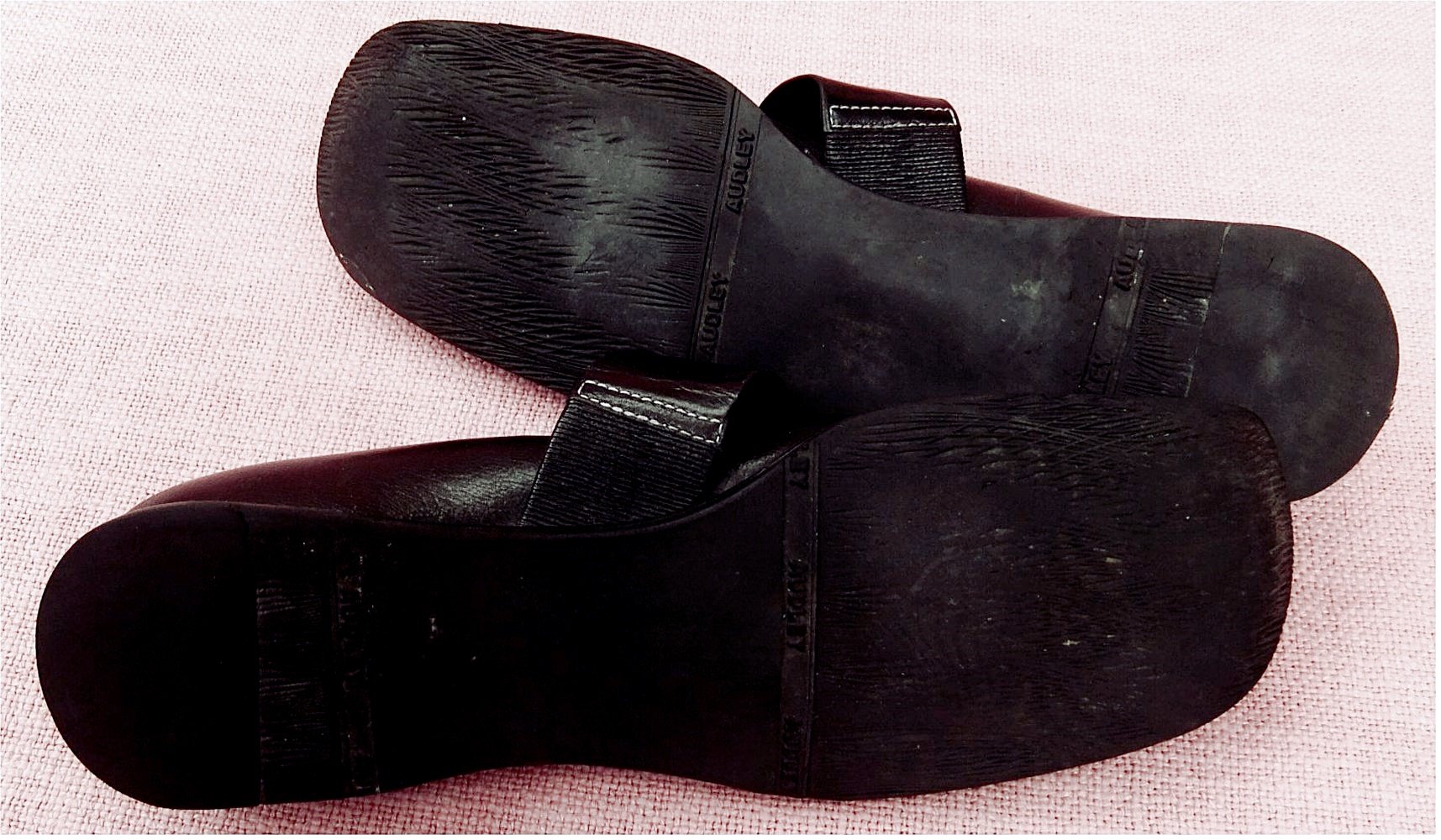 Damen-Schuhe von Audley London - Obermaterial Leder - Größe 38 - schwarz