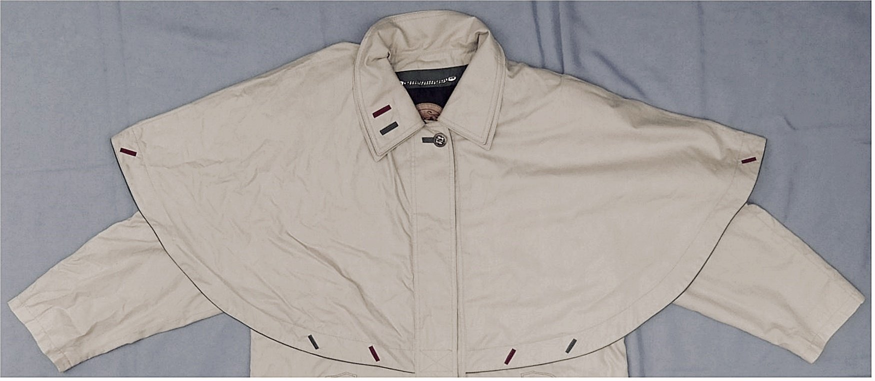 Lodenmantel von Julius Lang - Größe 38 - hellbräunlichgrau - 100 % Baumwolle