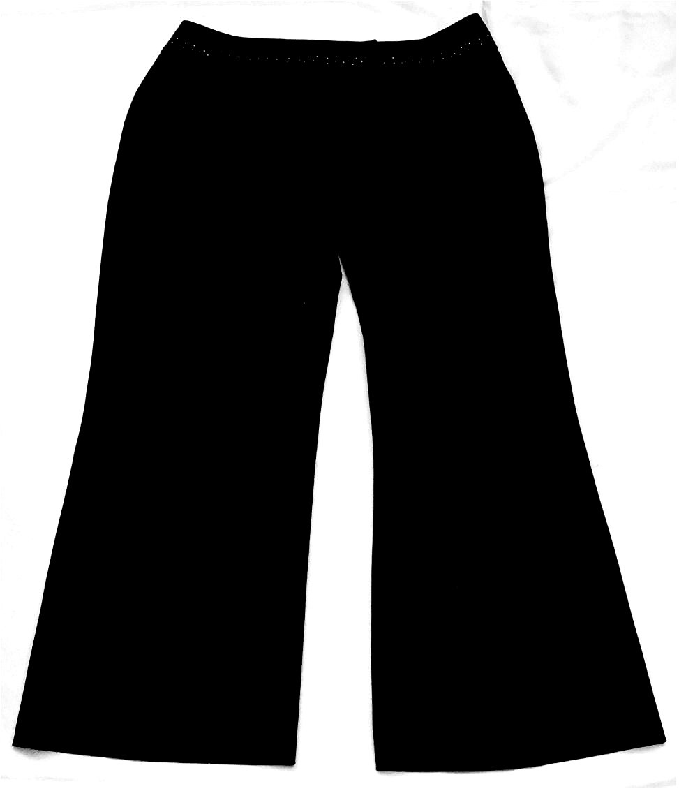 MAC Damen-Hose Modell Flona - schwarz  - Mit Glitzerpunkten am Bund - Größe 40