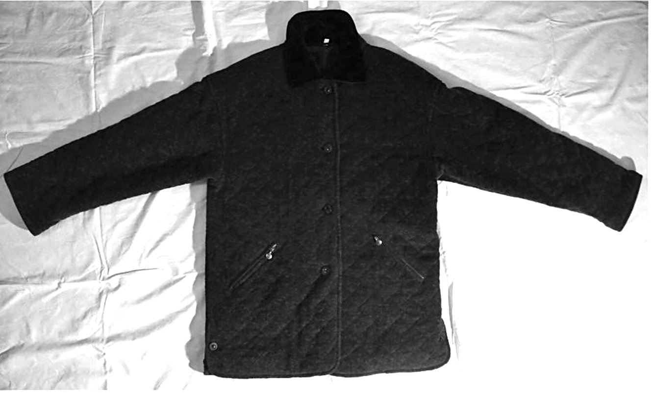 JOY Damenjacke - Größe 36 anthrazit - mit fein gestepptem Karomuster