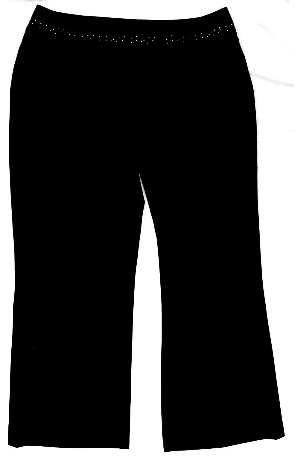 MAC Damen-Hose Modell Flona - schwarz  - Mit Glitzerpunkten am Bund - Größe 40