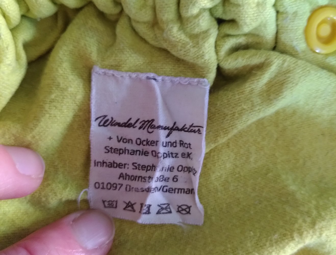 Außenwindel Windelmanufaktur Gr. 2 (9-19kg) blau gepunkteter Cord