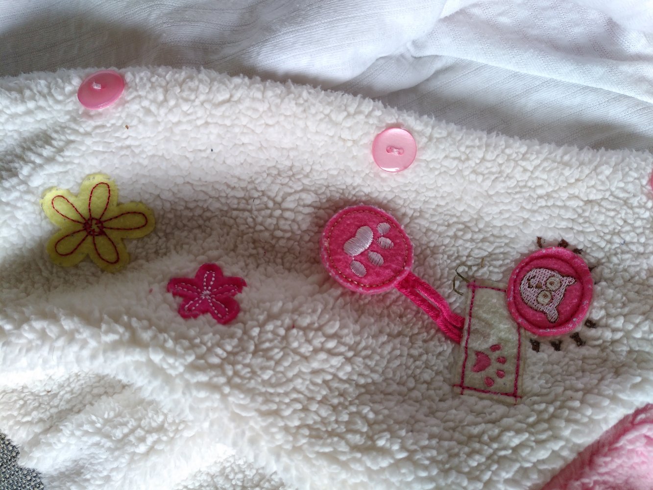 Kuschelige Teddyfelljacke mit Öhrchen Gr. 68