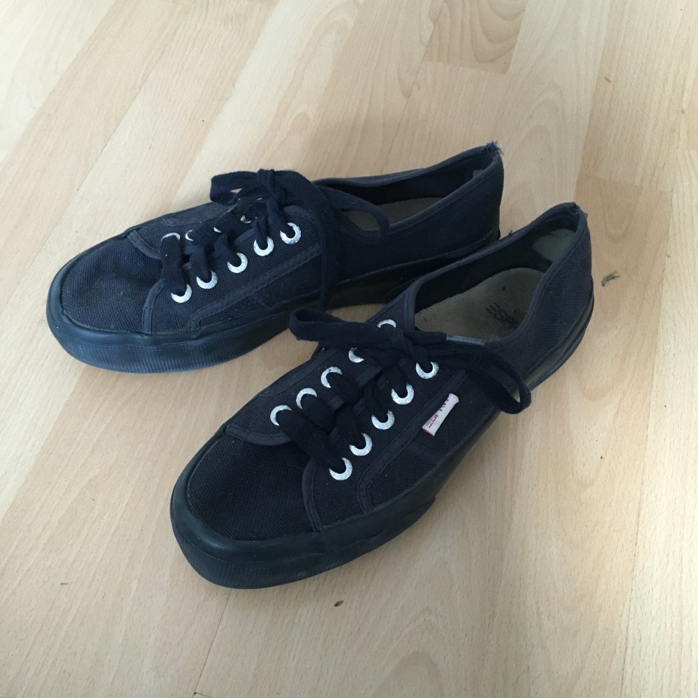 Plateau Stoffschuhe von Esprit in Dunkelblau