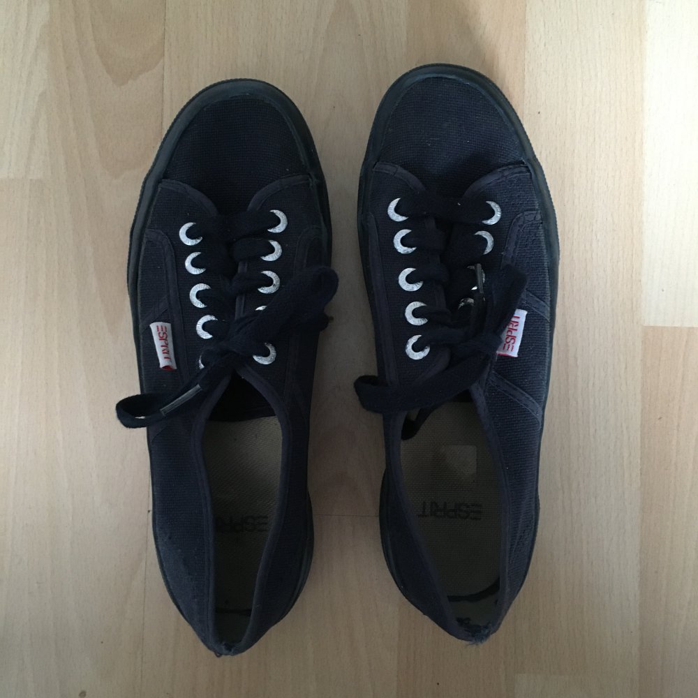 Plateau Stoffschuhe von Esprit in Dunkelblau