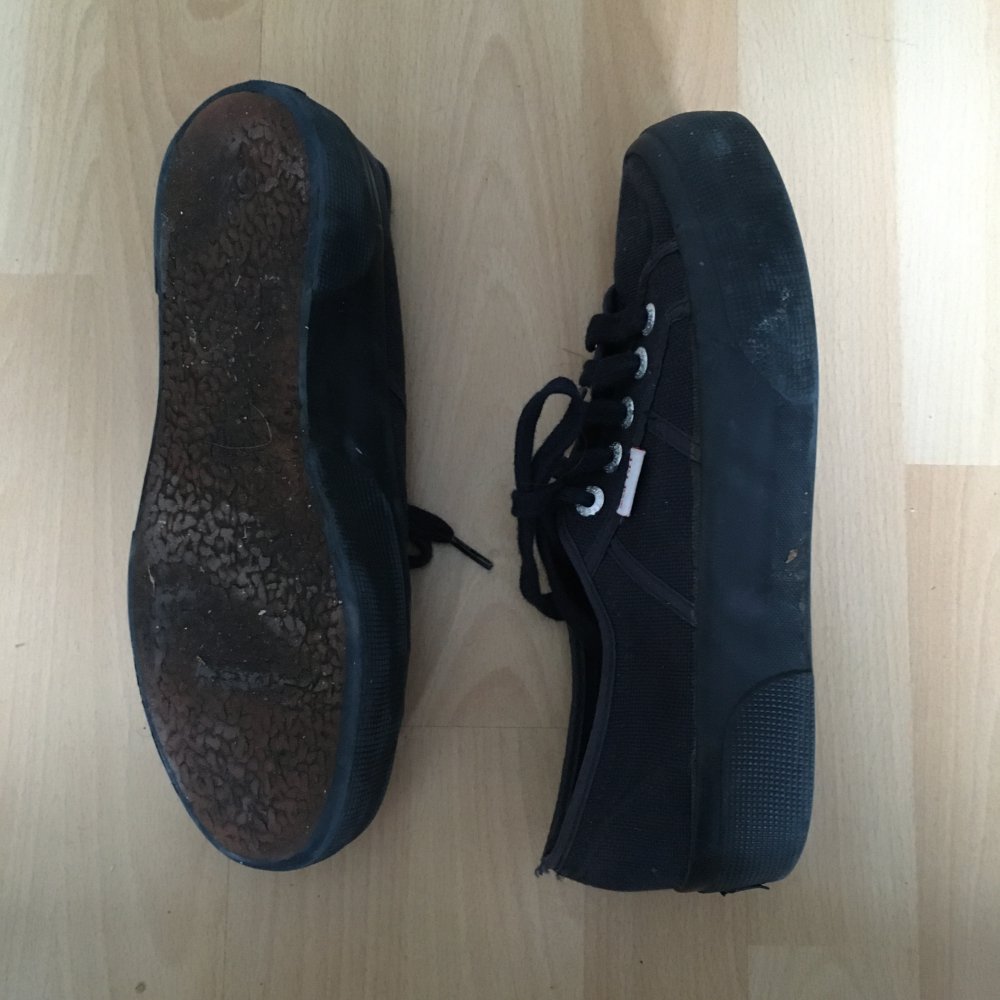 Plateau Stoffschuhe von Esprit in Dunkelblau