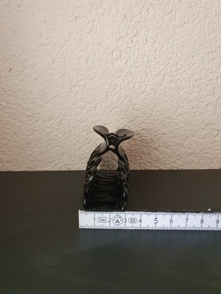 Schwarze Haarspange für dickes Haar