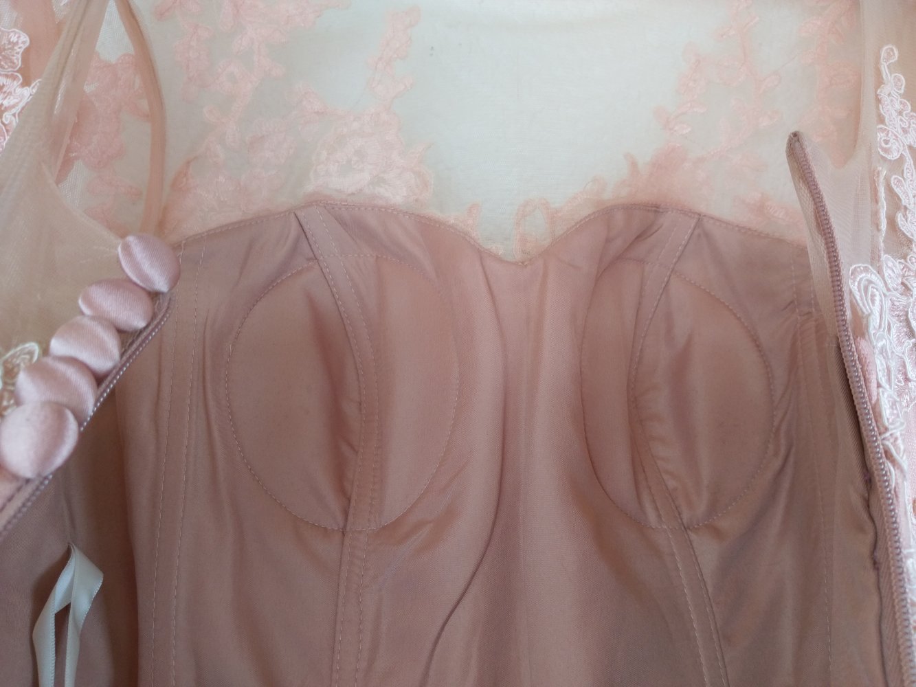 Rosafarbenes Abendkleid / Abiballkleid Größe 36