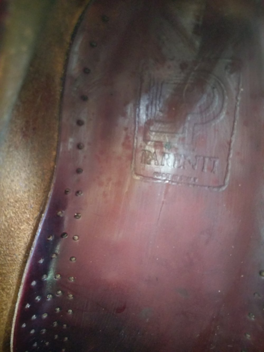 Herrenschuhe rot von Parenti Größe ca. 42