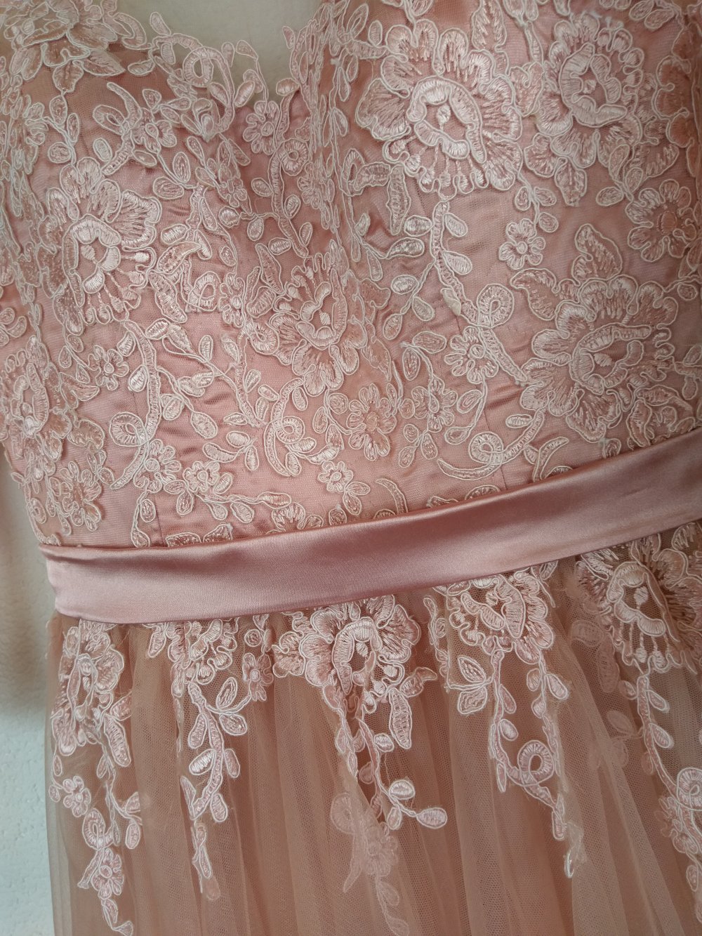 Rosafarbenes Abendkleid / Abiballkleid Größe 36