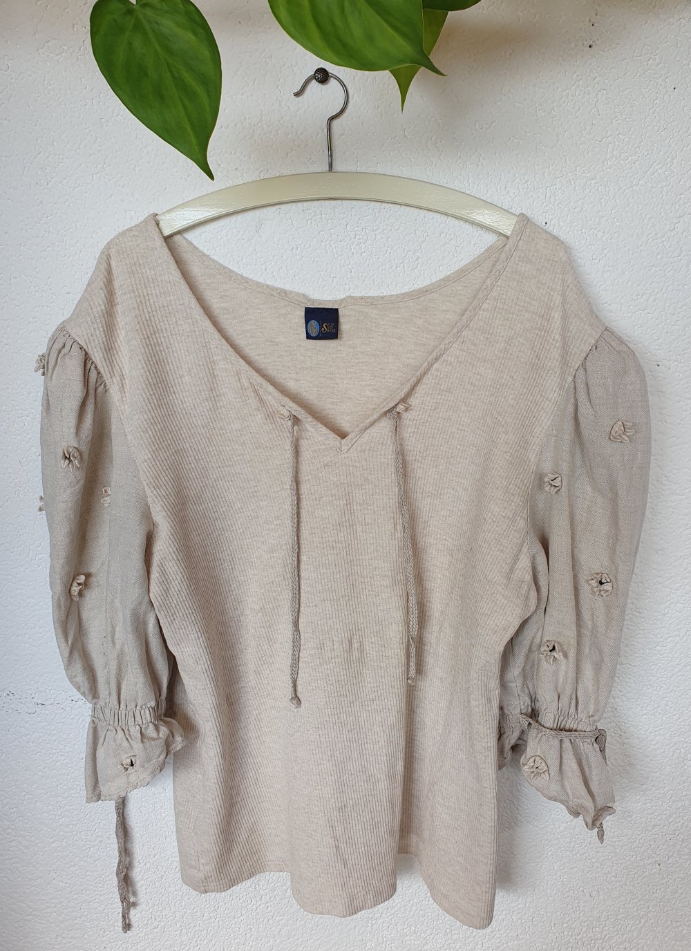 Trachtenbluse von your Sixth Sense beige ca. Größe M-L