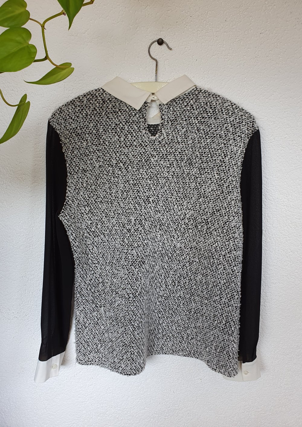 Blusenpulli mit Kragen Größe 36 