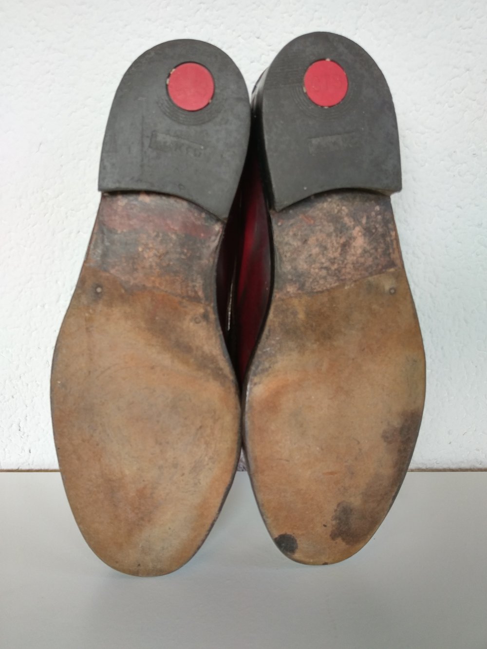 Herrenschuhe rot von Parenti Größe ca. 42