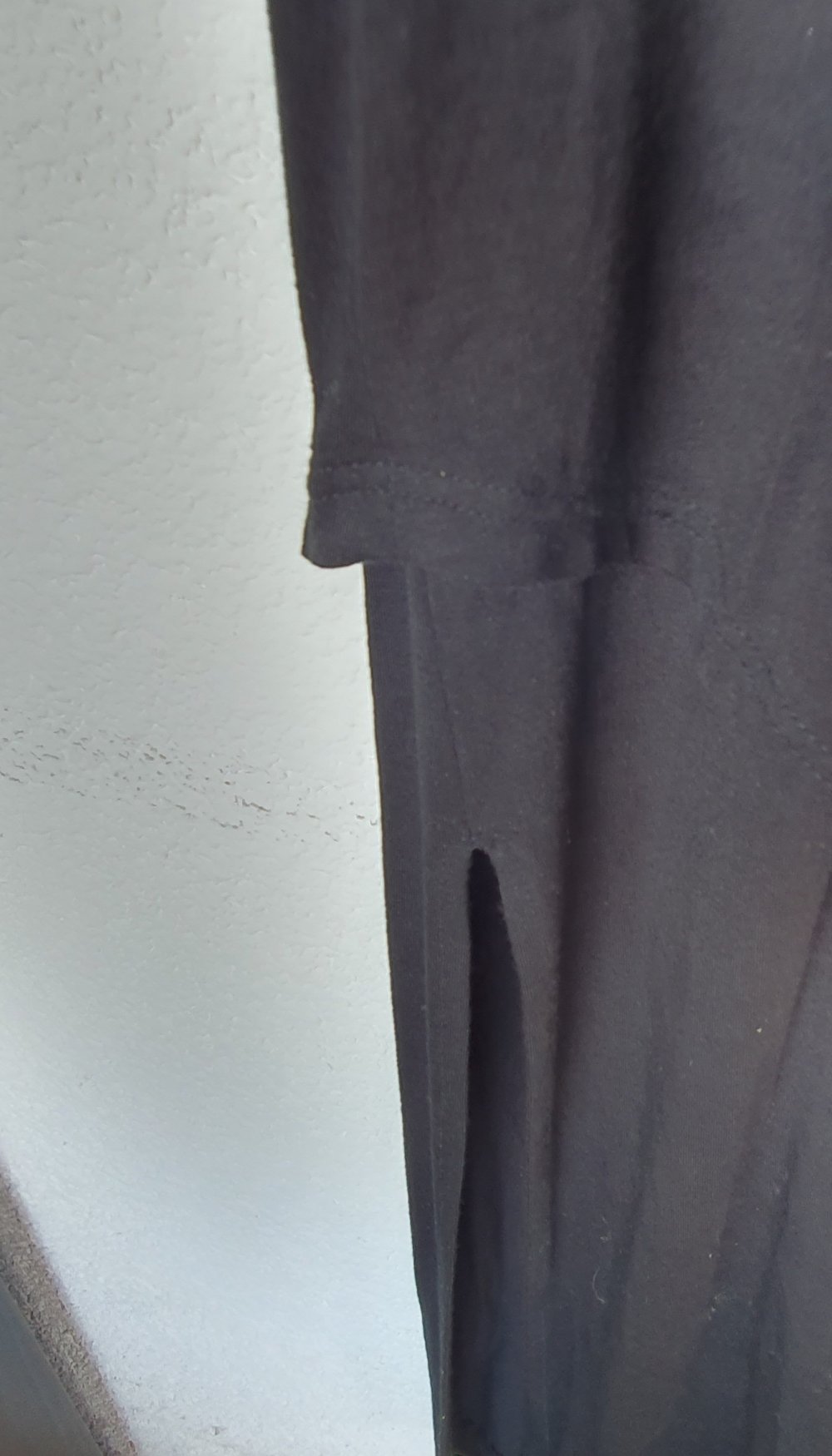 Schwarzes mehrlagiges Kleid aus Viskose Größe 34/36