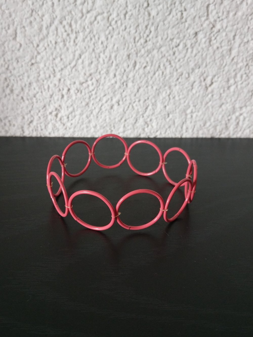 Armband pink mit Ringen