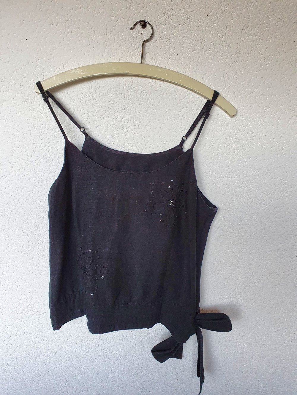 Schwarz-graues Top von Colours of the World Größe 40/42