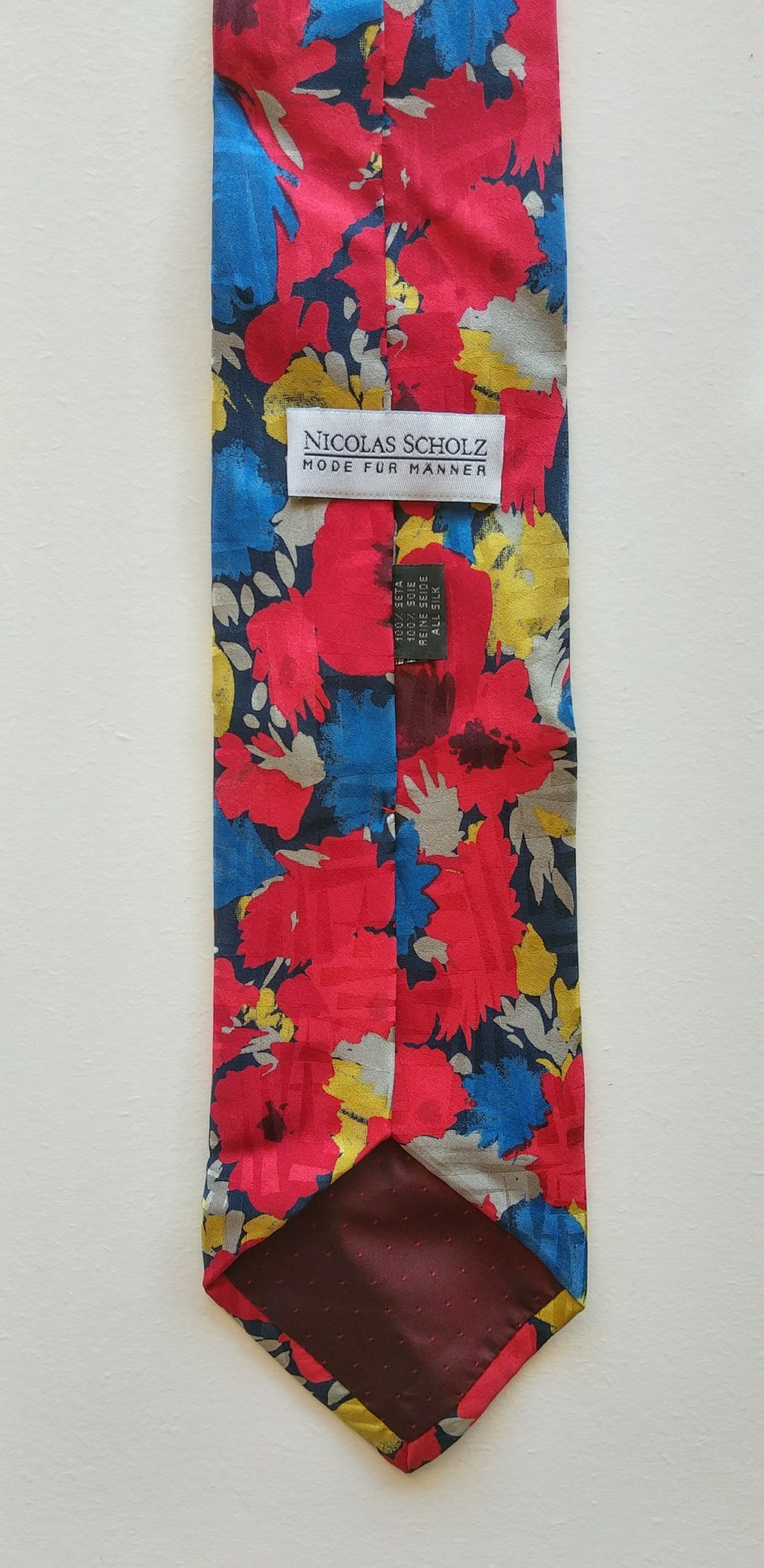 Krawatte von Nicolas Scholz (147cm Länge) - 100% Seide