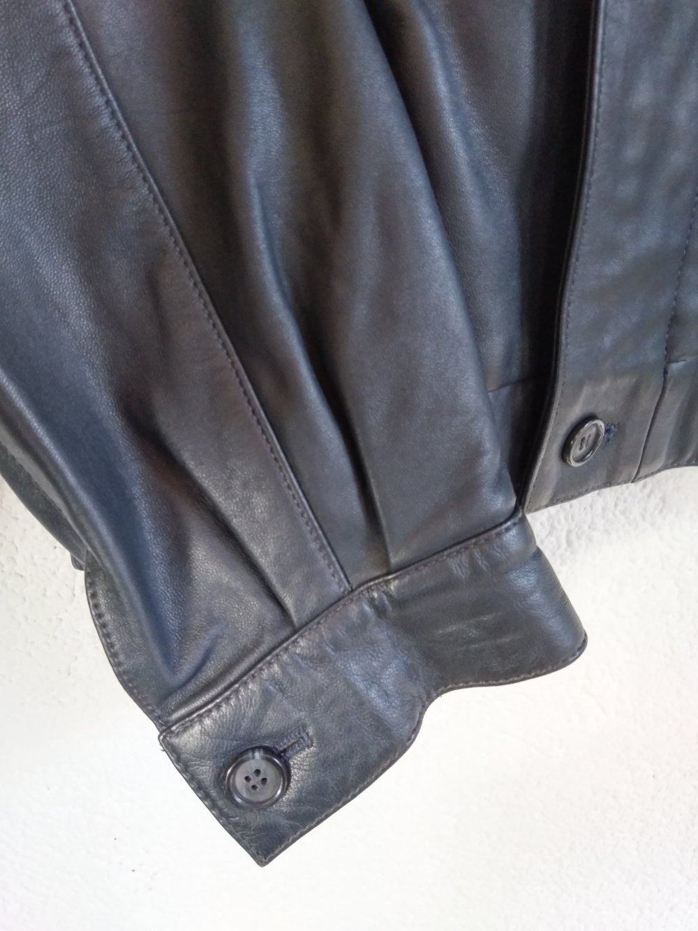 80er Jahre BMW Style Lederjacke Größe 48-M