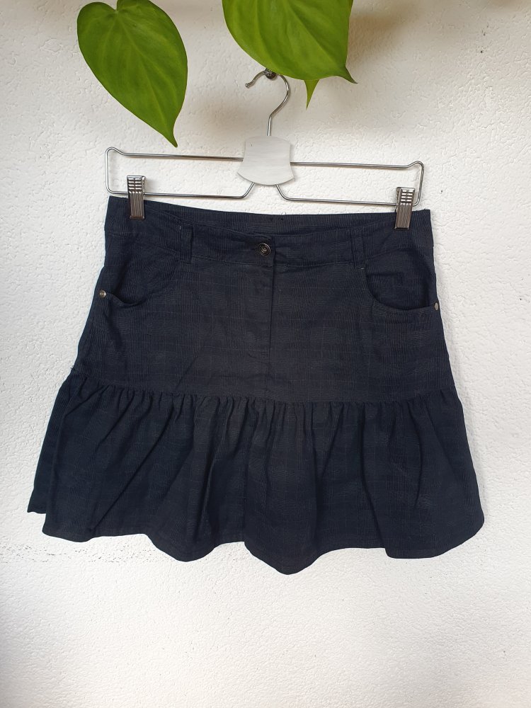 Schwarzer Rock von Colours of the World Größe 36 aus Baumwolle