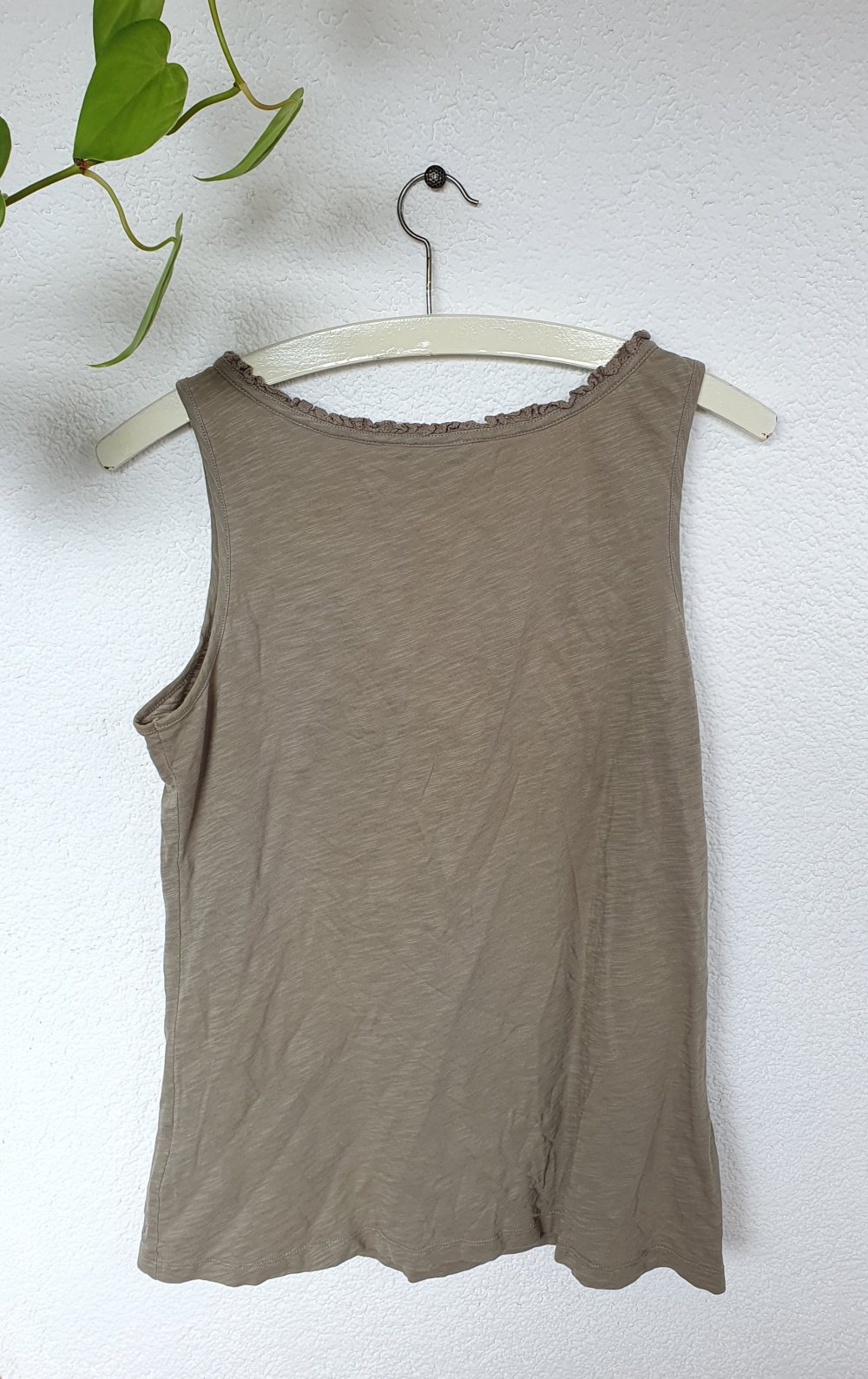 Beigefarbenes Top von Esprit Größe L