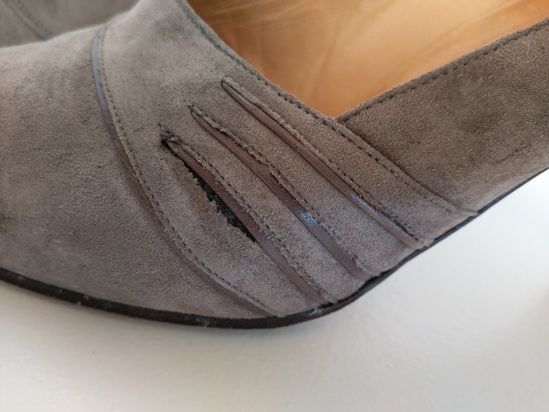 Vintage Melluso Pumps grau 38,5 Echtleder