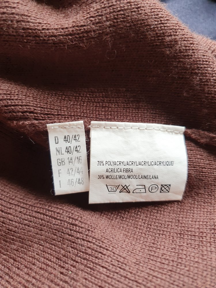 Brauner Wollrock von No Problem Größe 40-42