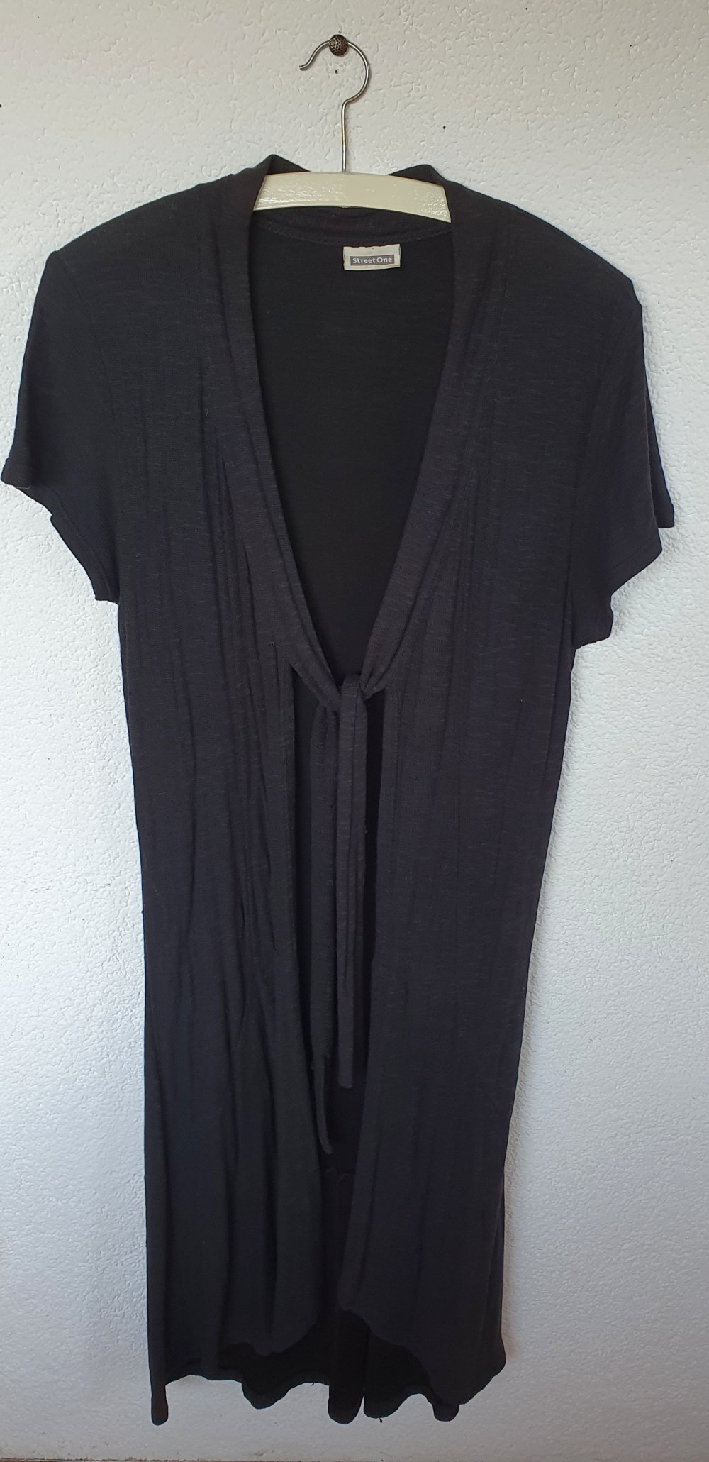 Schwarzer Kurzärmliger Cardigan/ Jacke/ Weste von Street One ca. Größe S