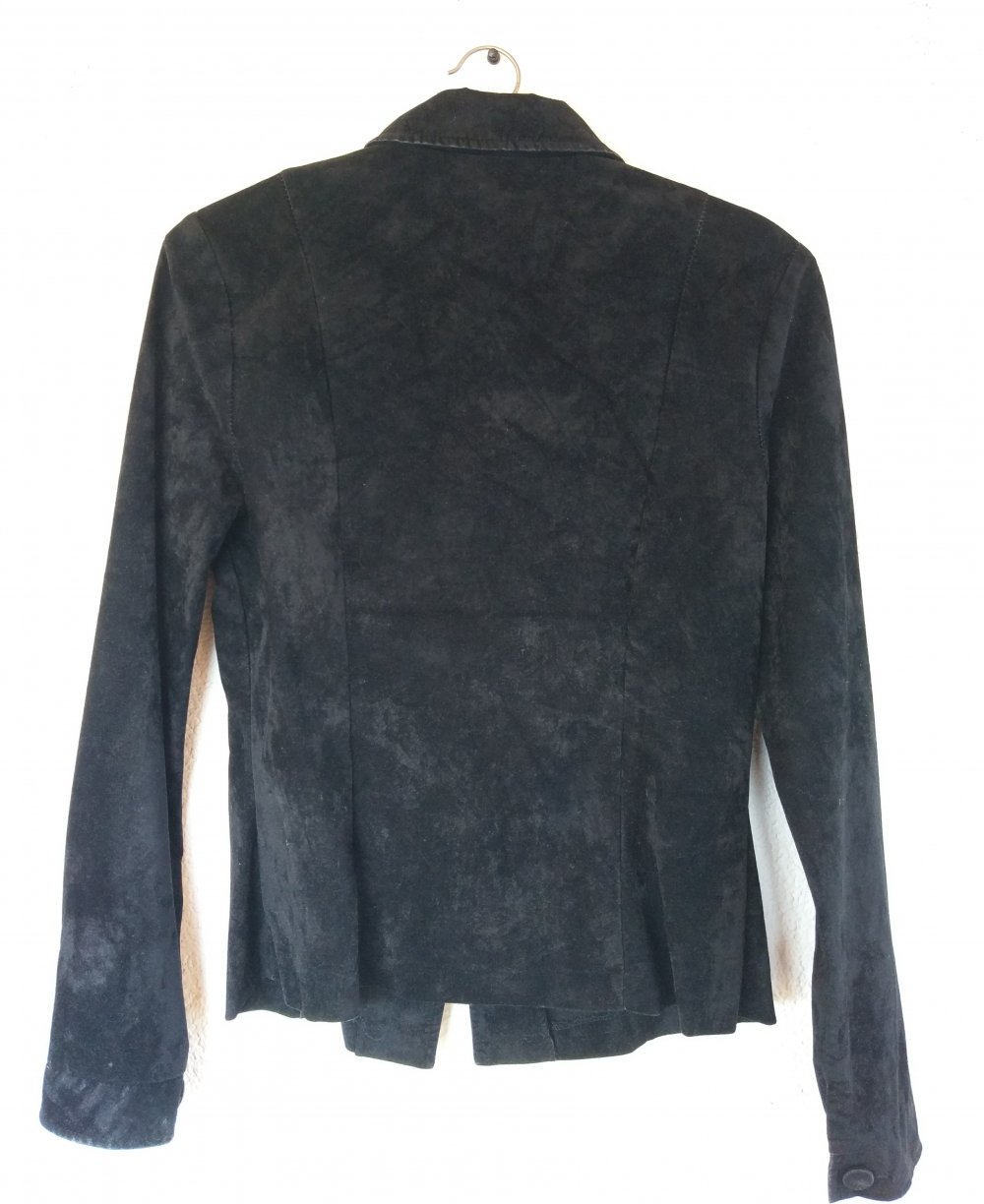 Schwarzes Samt-Hemd ca. Größe S