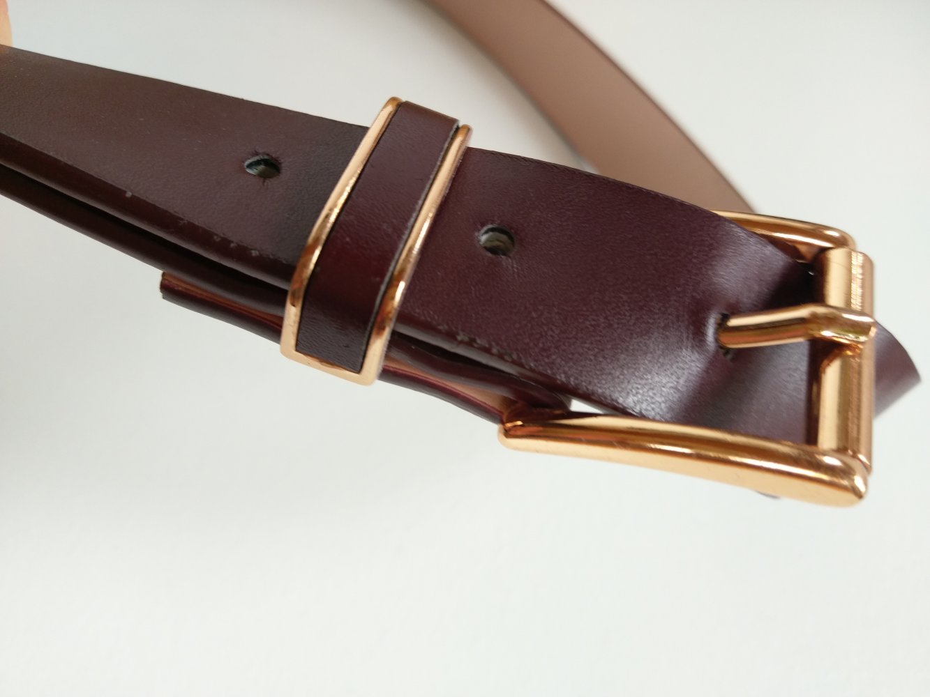 Bordeauxfarbener Gürtel von H&M Größe S