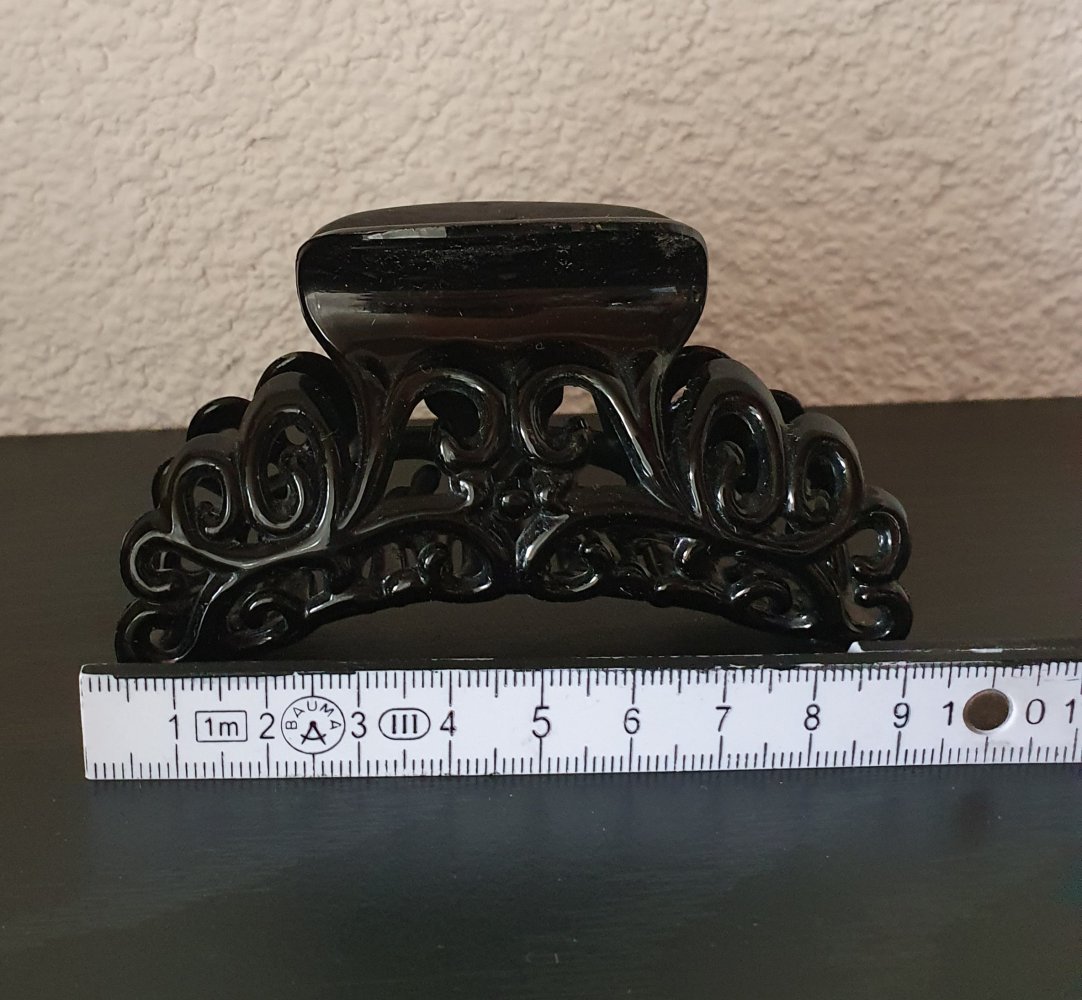 Schwarze Haarspange für dickes Haar