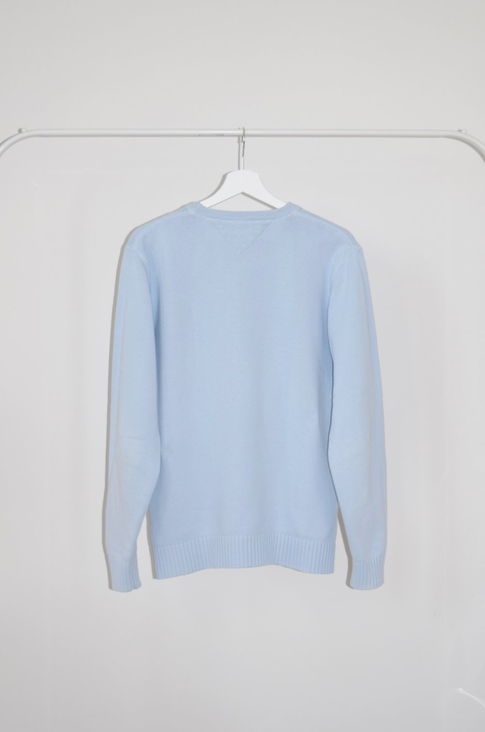 Sky Blue Premium Cotton Strickpullover von Tommy Hilfiger