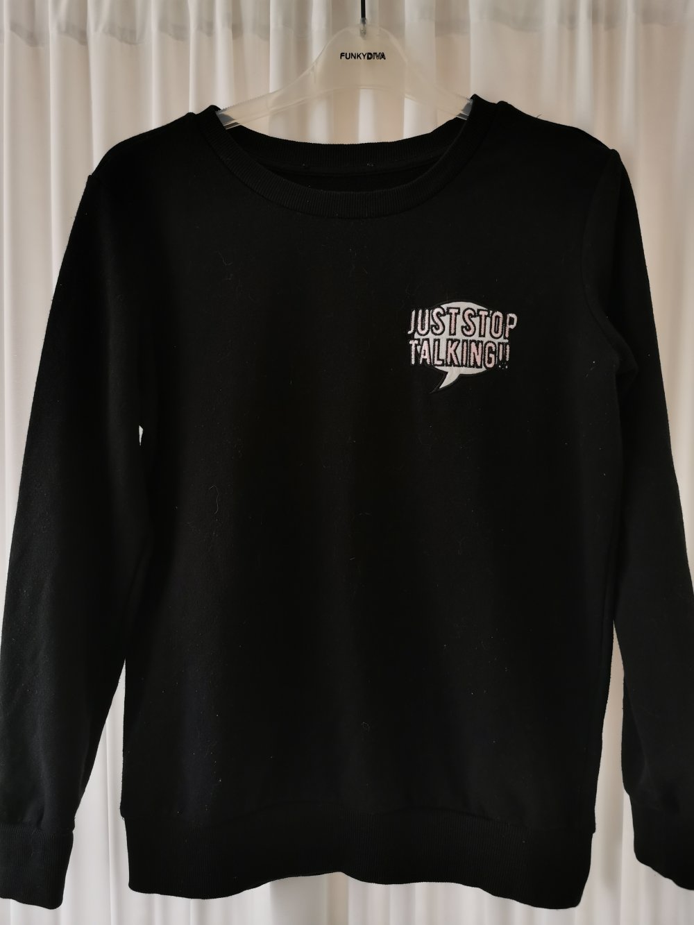 Schwarzer Pullover von Tally Weijl in Größe 38