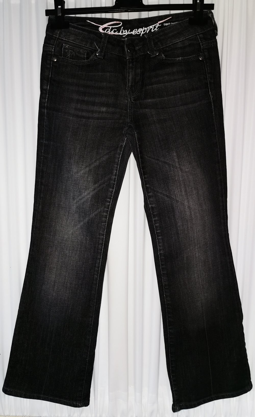 Schwarz-Graue Esprit Jeans Hose in Größe XS