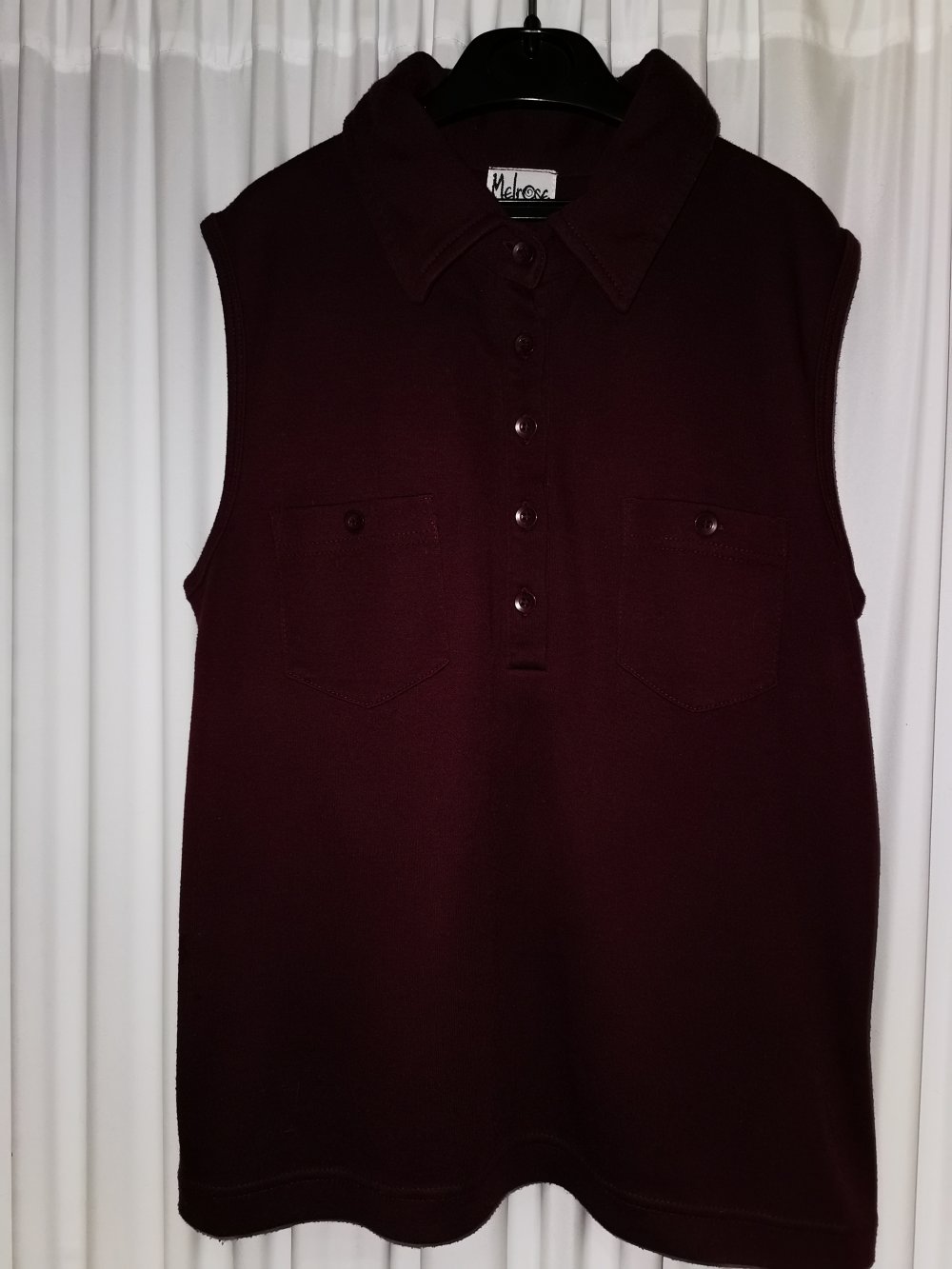 Bordeaux Rotes Top von Melrose, Grösse 36/38