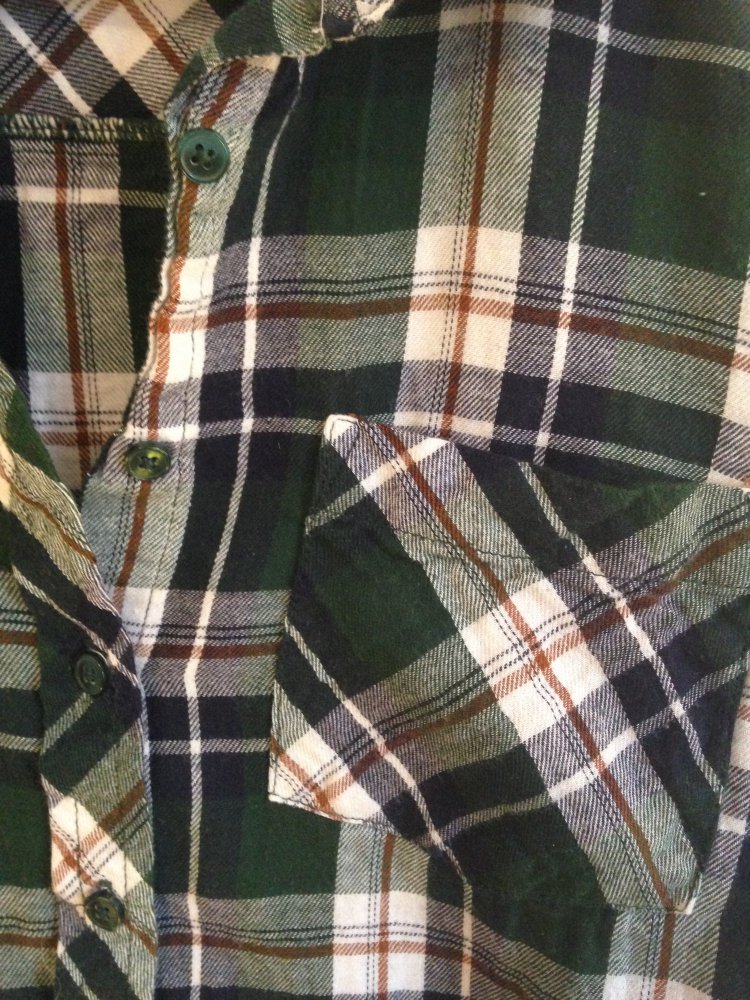 Karierte leichte Baumwollbluse // Primark