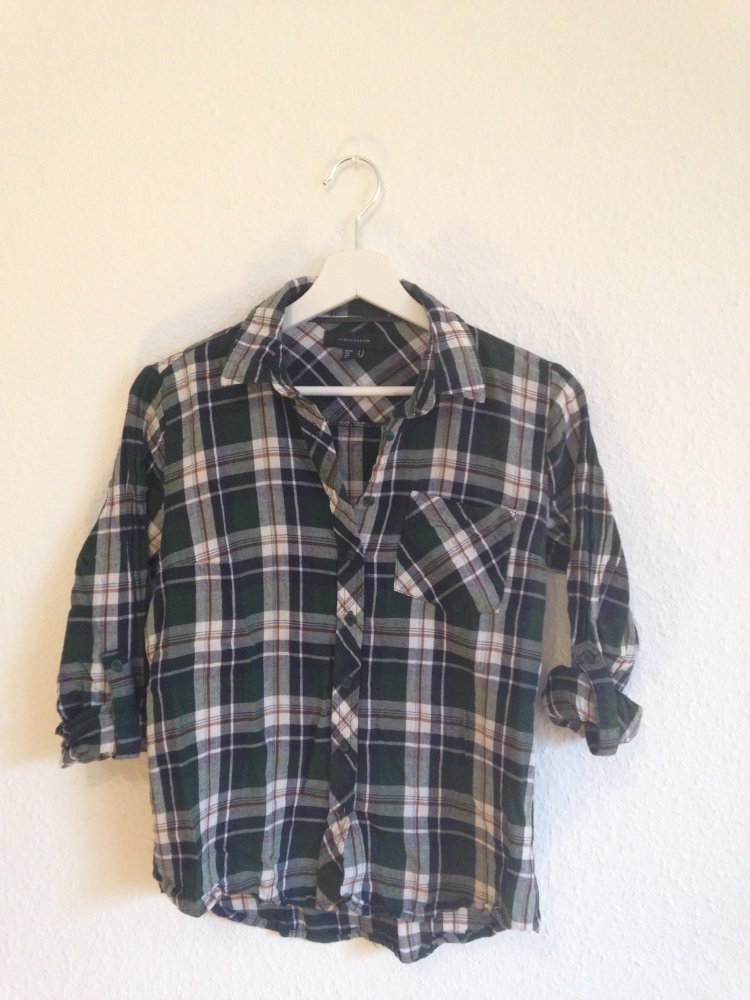 Karierte leichte Baumwollbluse // Primark