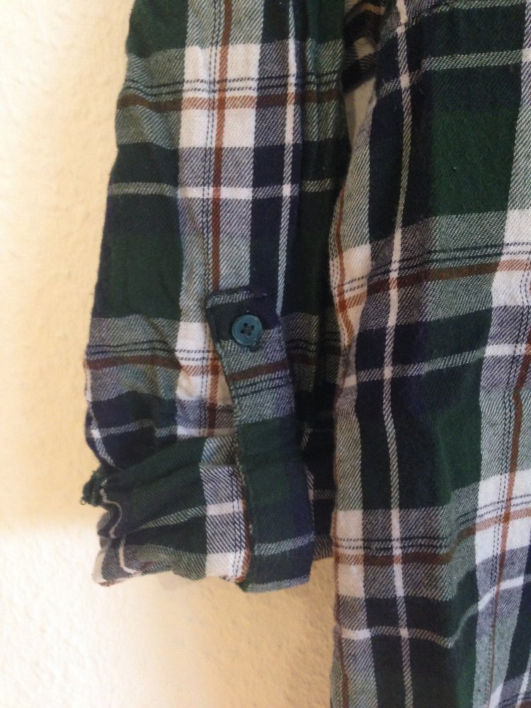 Karierte leichte Baumwollbluse // Primark