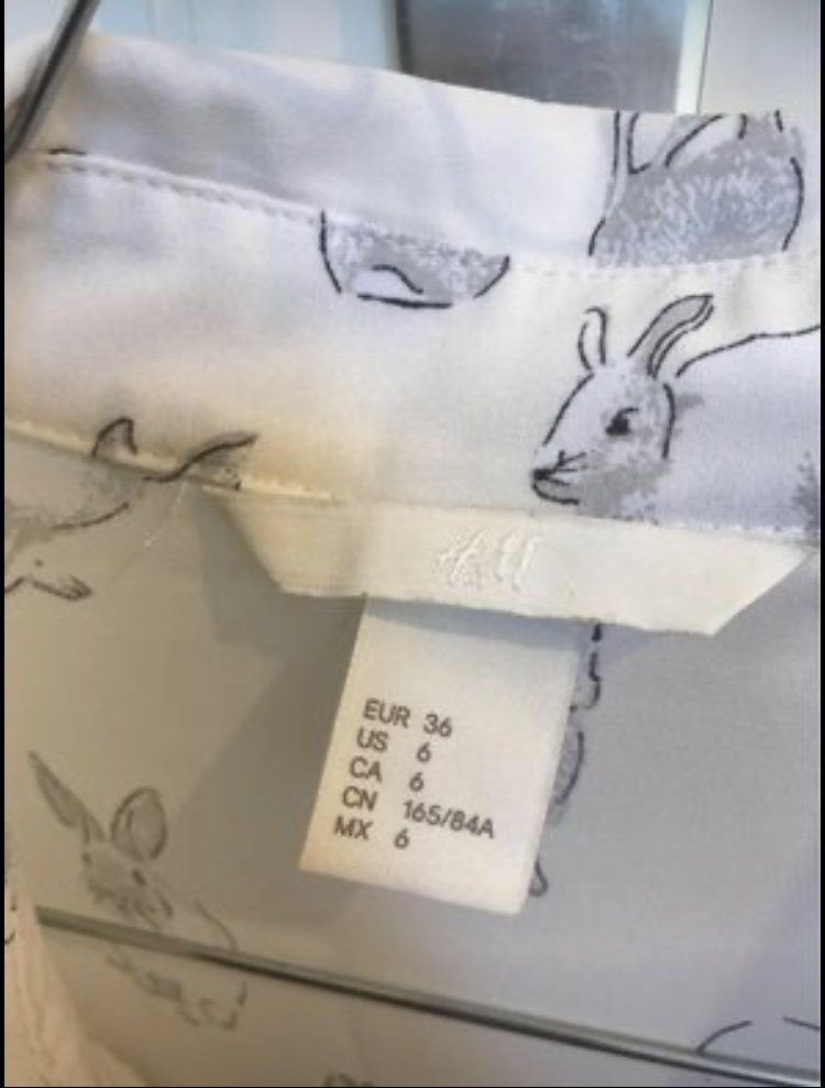 Bluse mit Hasenmotiv