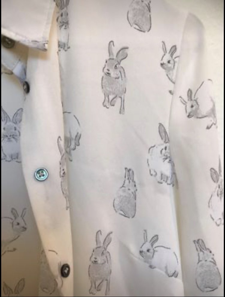 Bluse mit Hasenmotiv