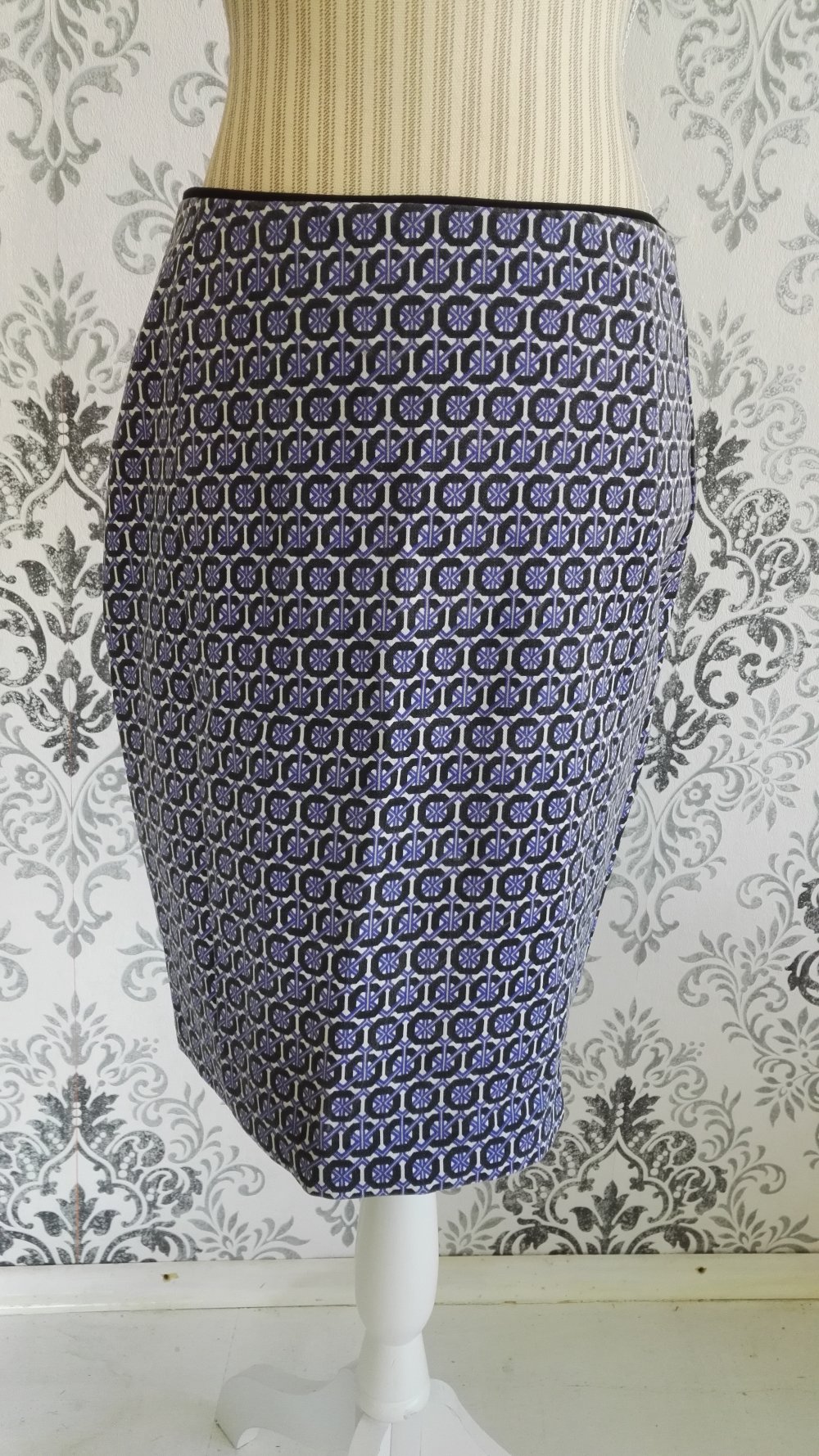 Rock Businessrock Knierock Vintagemuster Gr. 36