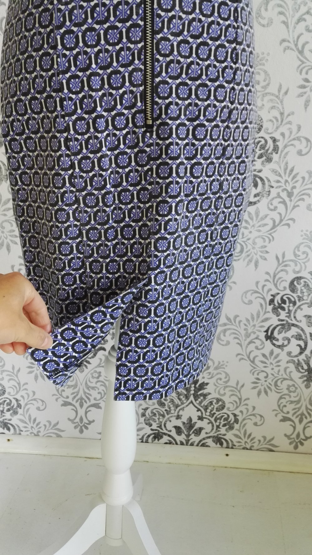 Rock Businessrock Knierock Vintagemuster Gr. 36