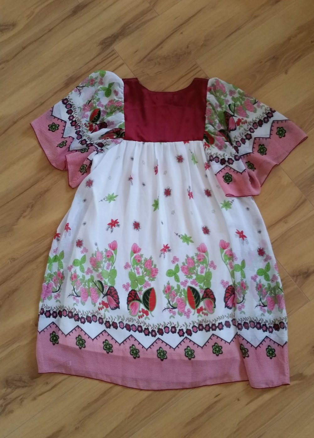 Kleid Tunika mit Unterkleid von Kling Engelärmel 