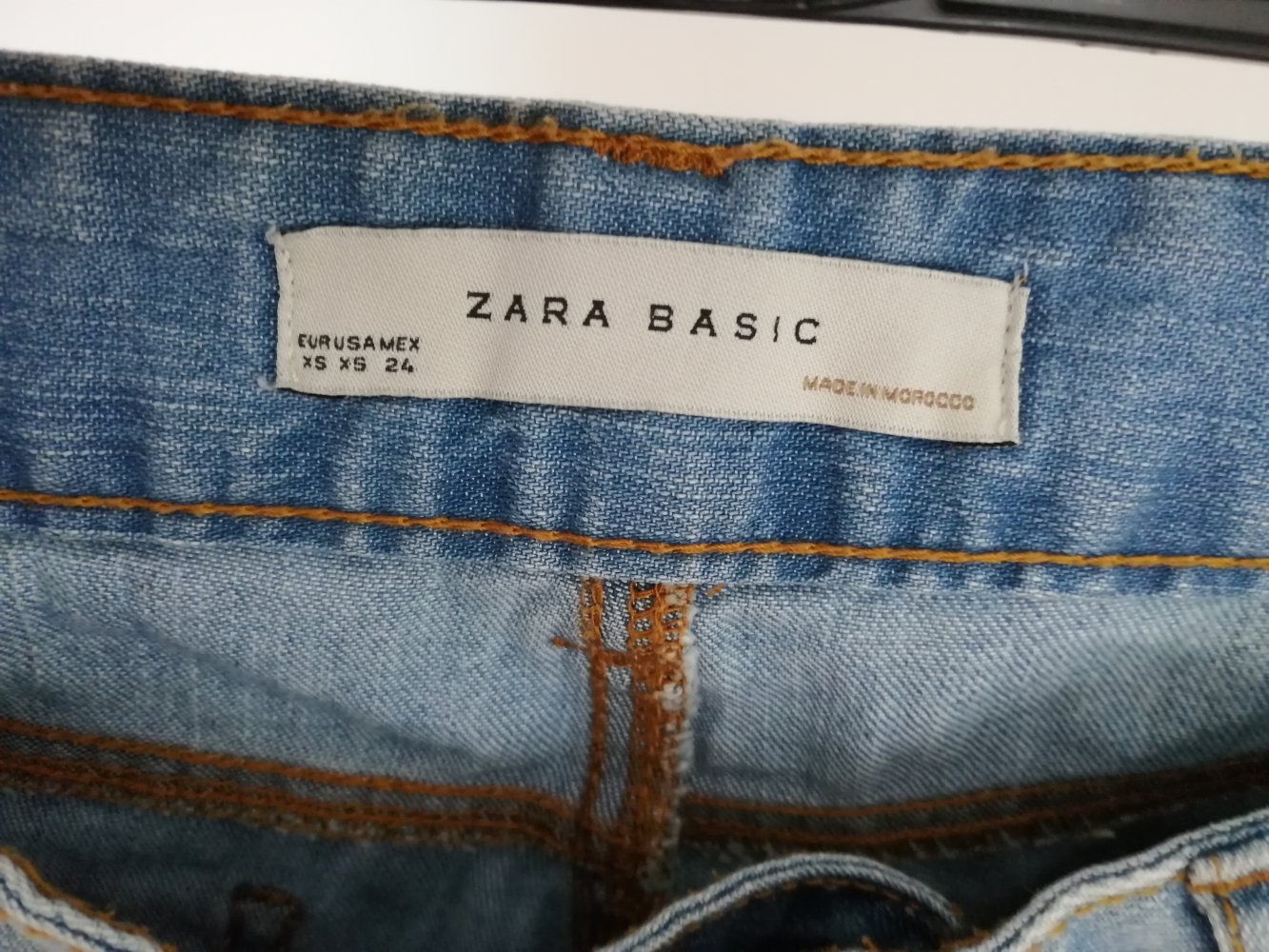 Blaue Jeansshorts von Zara mid waist