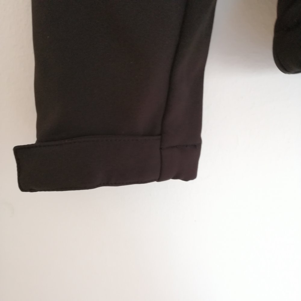 Softshell Jacke mit Innenfutter orange Reißverschluss Taschen Kapuze