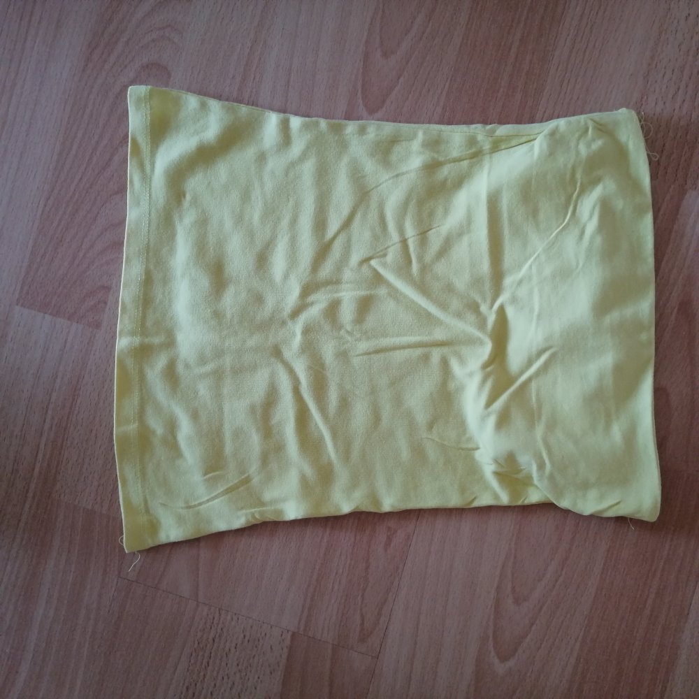 Helles bandeau Top in gelb mit Gummizug